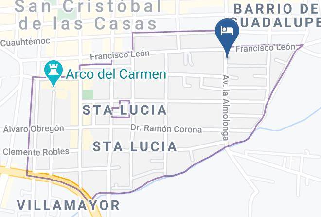 San Cristobal De Las Casas - Hotel Tierra Maya Maps