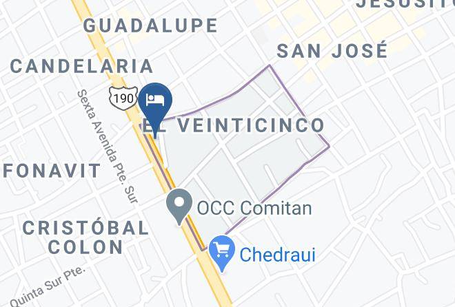 Comitan De Dominguez - Hotel Tierra Viva Maps