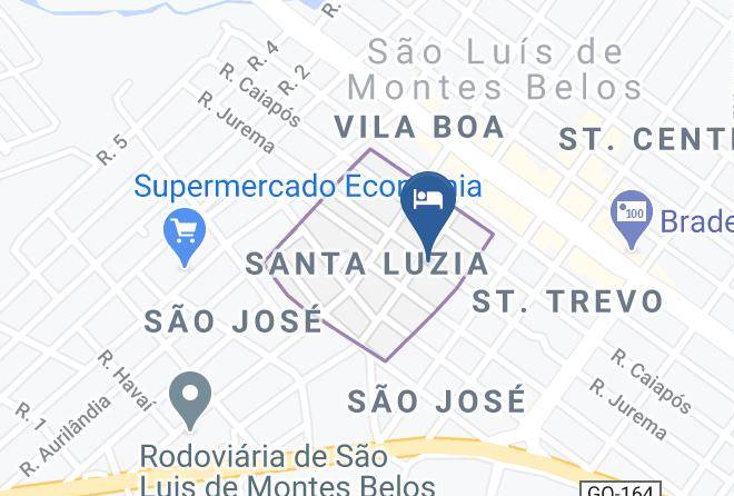 Sao Luis De Montes Belos - Hotel Tijucano Maps