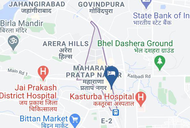 Bhopal - Hotel Tilak Maps