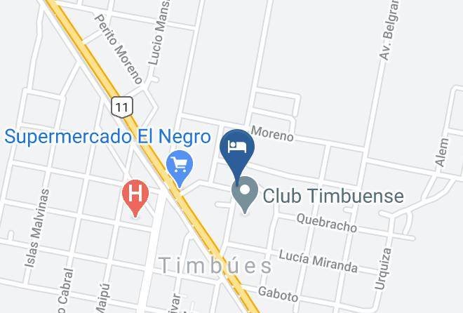 San Lorenzo - Hotel Timbues Maps