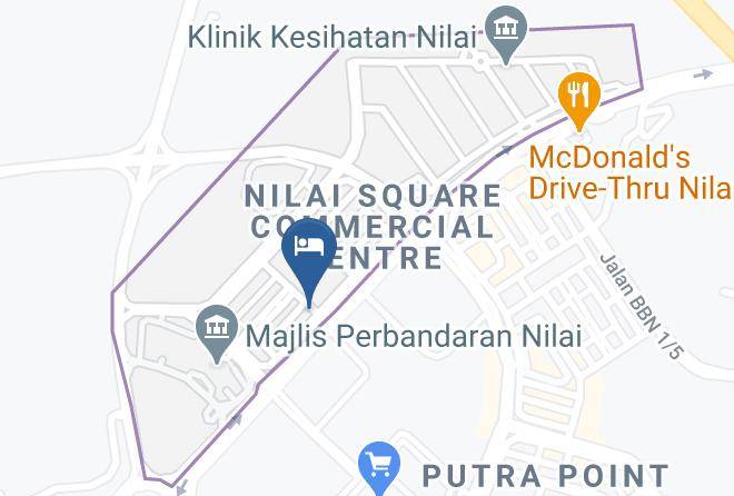 Hotel Time Nilai Map - Negri Sembilan - Seremban