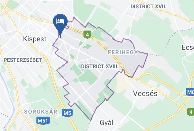 Budapest 18 Kerulet - Hotel Timon Maps
