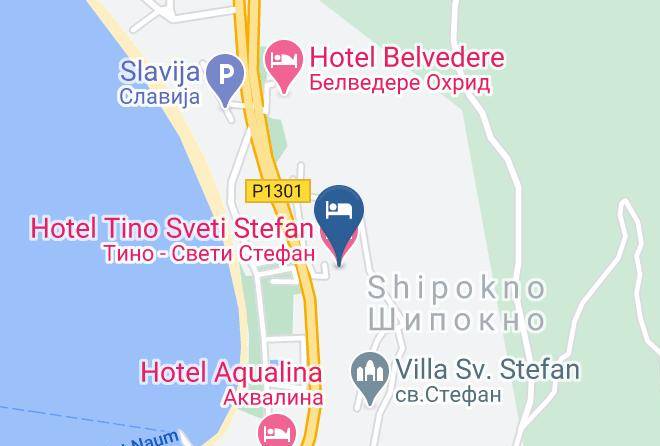 Ohrid - Hotel Tino Sveti Stefan Maps