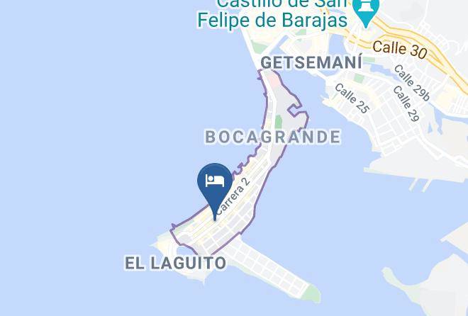 Cartagena De Indias - Hotel Tintorera Maps