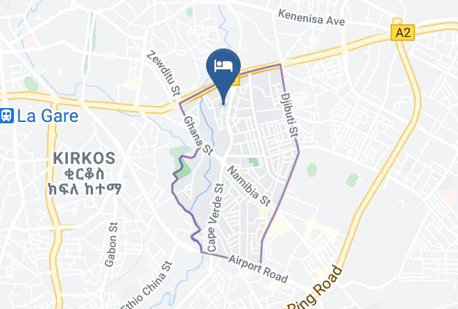 Addis Ababa - Hotel Tirago Maps