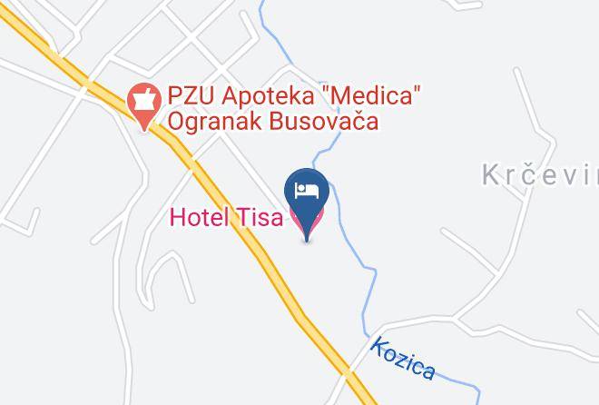 Srednjobosanski - Hotel Tisa Maps