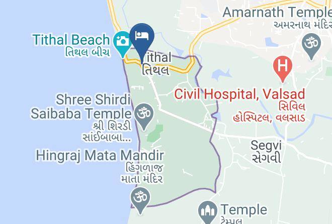 Valsad - Hotel Tithal Maps