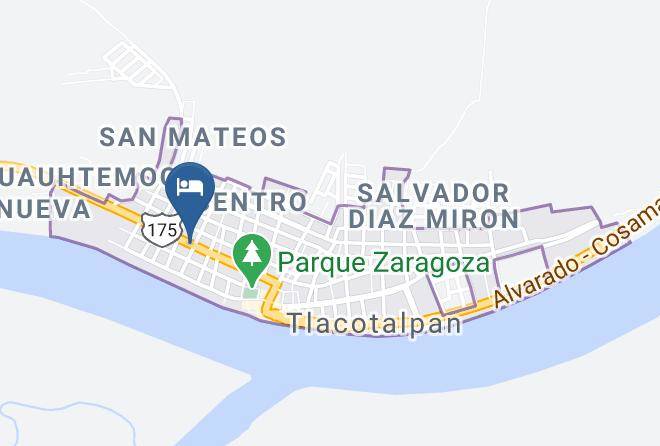 Tlacotalpan - Hotel Tlacotalpan Maps