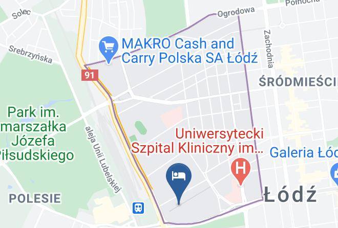 Lodz - Hotel Tobaco Maps