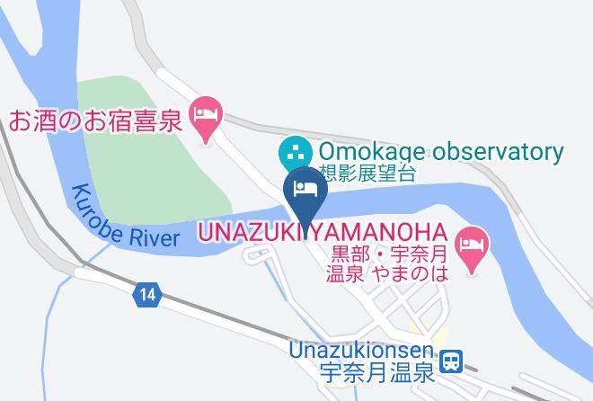 Kurobe City - Hotel Togen Maps
