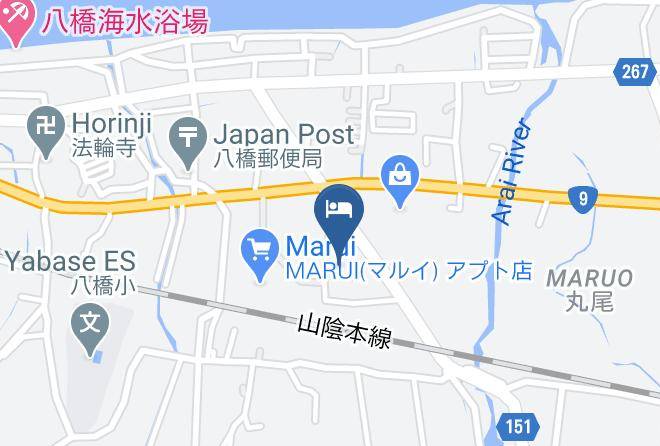 Kotoura Towntohaku District - Hotel Tohaku Inn Maps