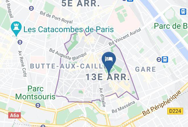 Paris - Hotel Tolbiac Maps