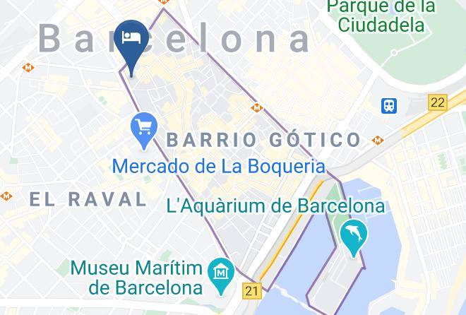 Barcelona - Hotel Toledano Pension Capitol Maps