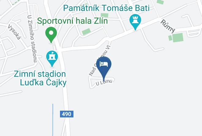 Zlin - Hotel Tomasov Maps