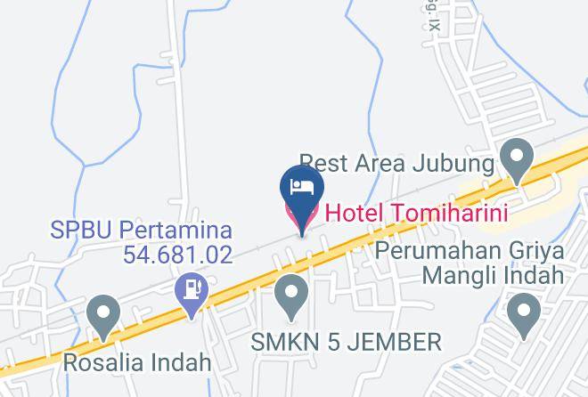 Jember Regency - Hotel Tomiharini Maps