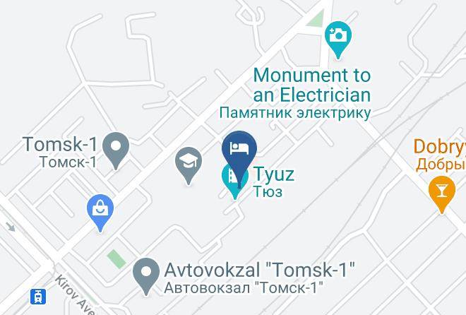 Tomsk - Hotel Tomskaya Maps