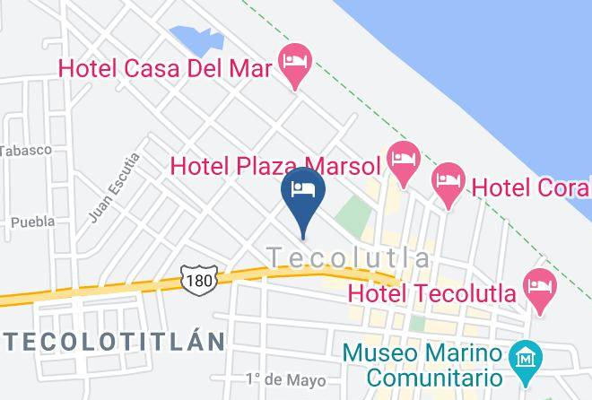 Tecolutla - Hotel Tonaly's 2 Maps