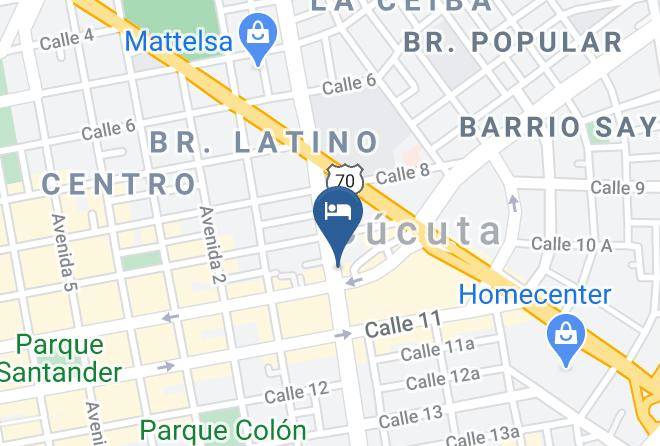 Cucuta - Hotel Tonchala Maps