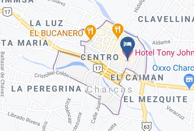 Charcas - Hotel Tony John Maps