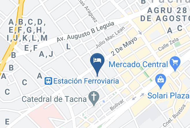 Tacna - Hotel Tony Maps