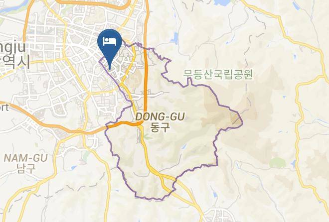 Hotel Top Castle Gwangju Map