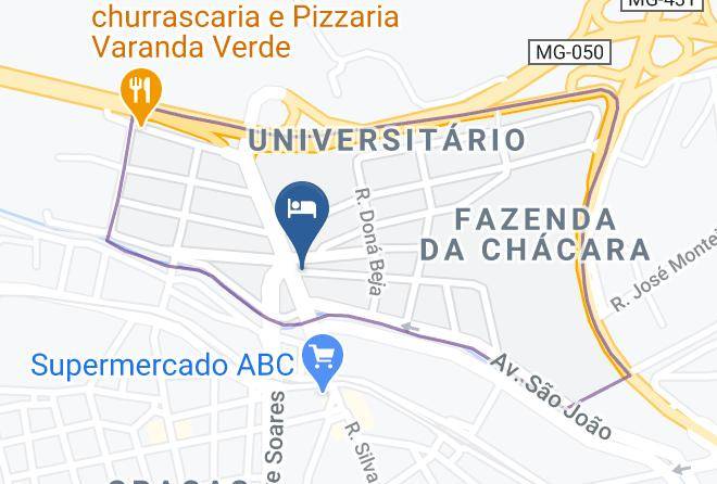 Itauna - Hotel Topazio Imperial Maps