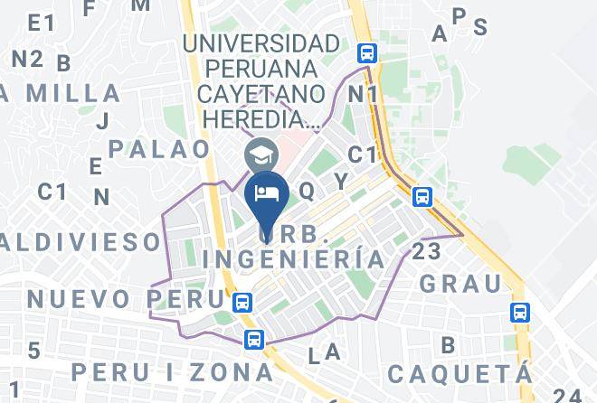 San Martin De Porres - Hotel Tornado Maps