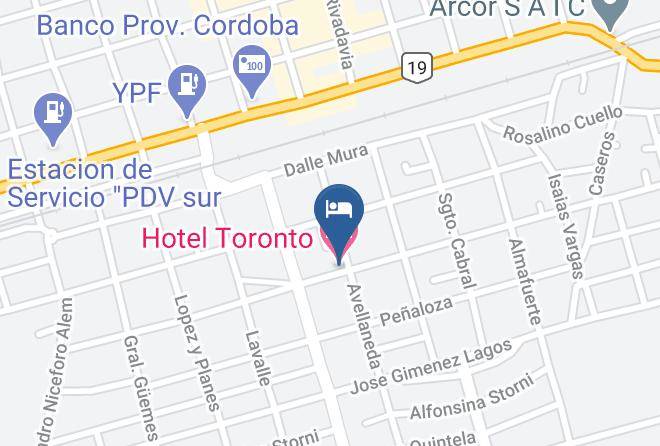 San Justo Department - Hotel Toronto Maps