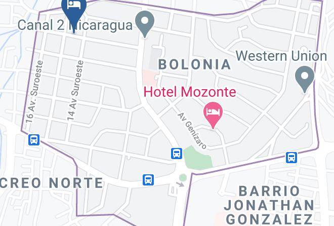 Managua - Hotel Torre Blanca Maps
