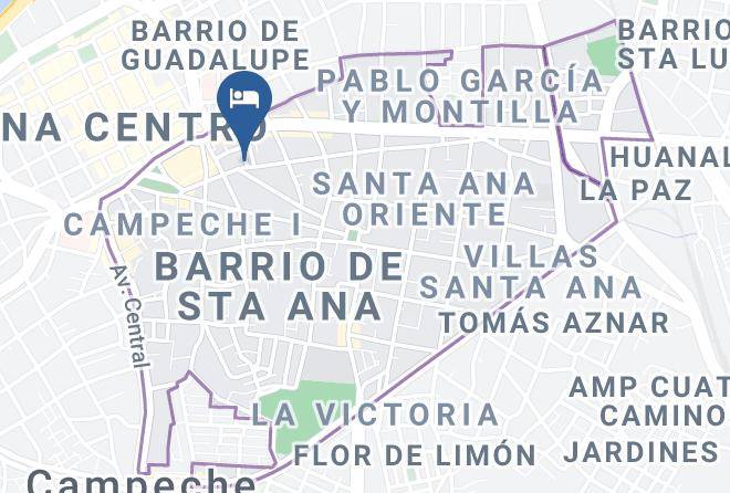 Campeche Barrio Santa Ana - Hotel Torres Maps