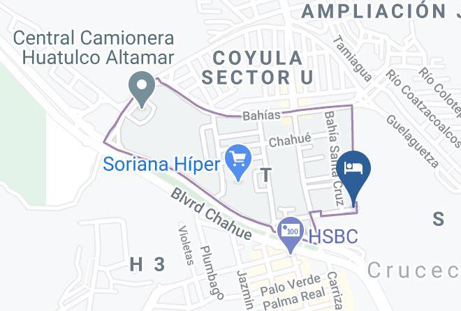 Santa Maria Huatulco - Hotel Tortuga Huatulco Maps