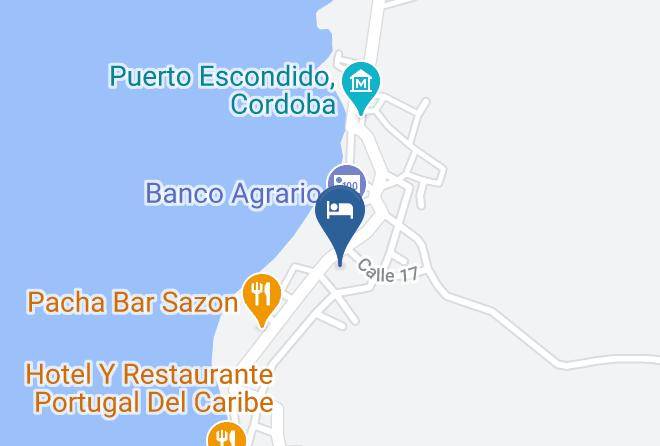 Puerto Escondido - Hotel Tortuguilla Plaza Maps