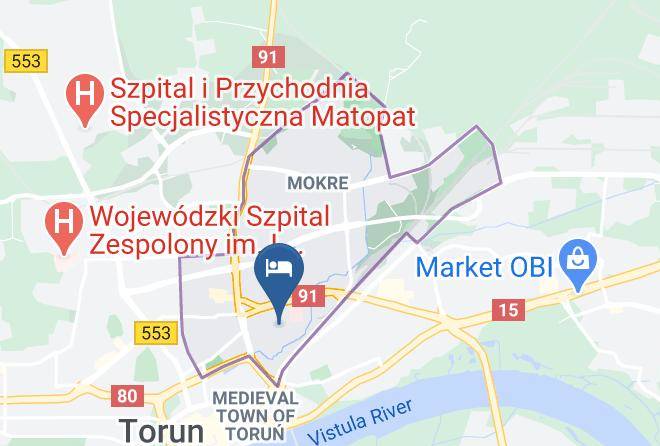 Torun - Hotel Torun Refleks Maps