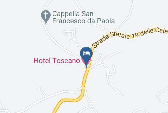Cosenza - Hotel Toscano Maps