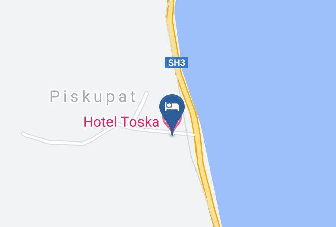 Pogradec - Hotel Toska Maps