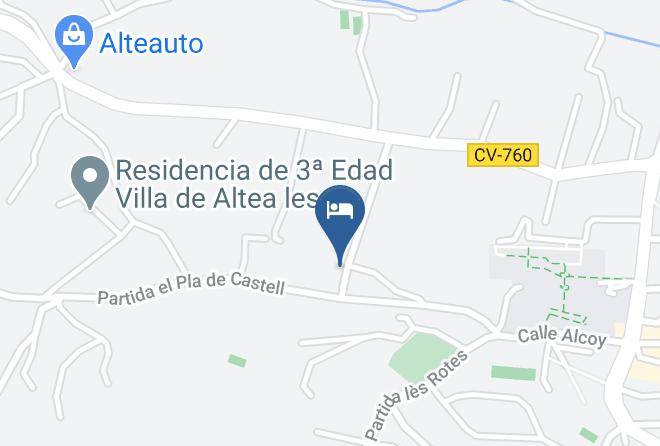 Alicante - Hotel Tossal D'altea Maps