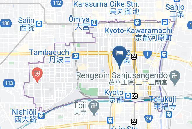 Kyoto City Shimogyo Ward - Hotel Tou Nishinotoin Kyoto Maps