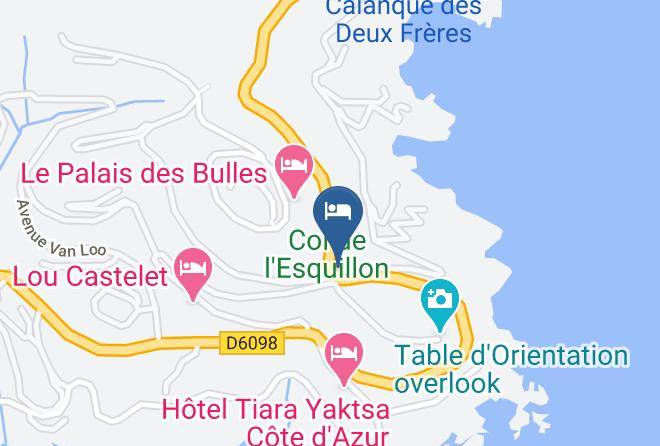 Maritime Alps - Hotel La Tour De L'esquillon Maps