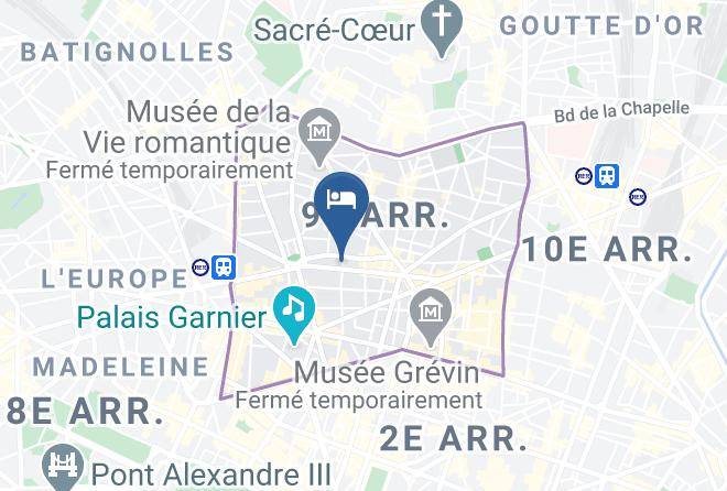 Paris - Hotel Touraine Opera Maps