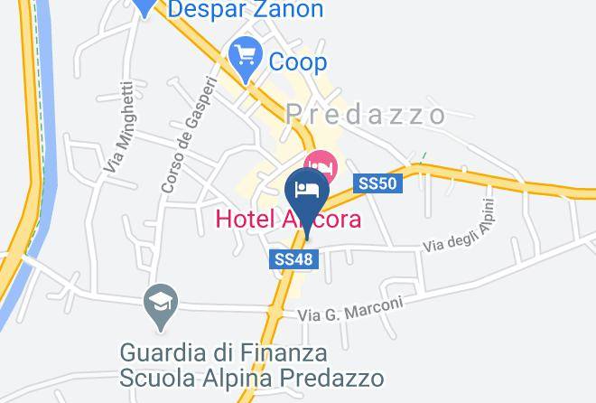Trento - Hotel Touring Predazzo Maps