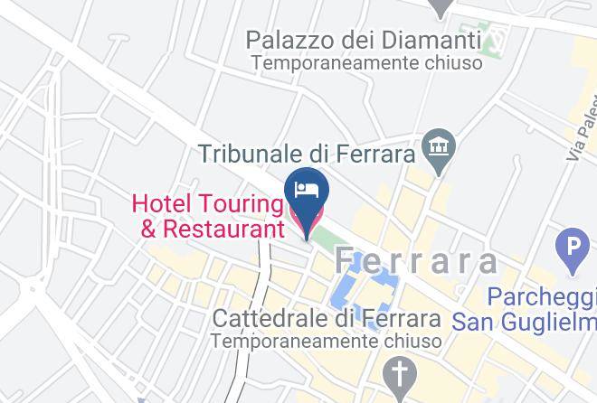 Ferrara - Hotel Touring & Restaurant Maps