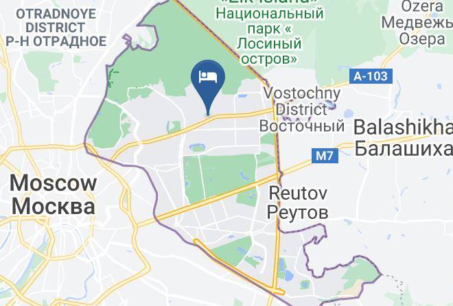 Moscow - Hotel Tourist On Schelkovskaya Maps