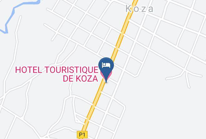 Hotel Touristique De Koza Map - Extreme Nord - Mayo Tsanaga