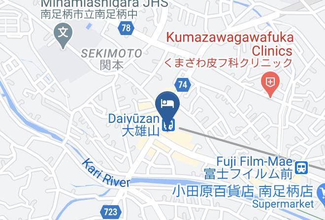 Minamiashigara City - Hotel Tozan Comfort Daiyuzan Maps
