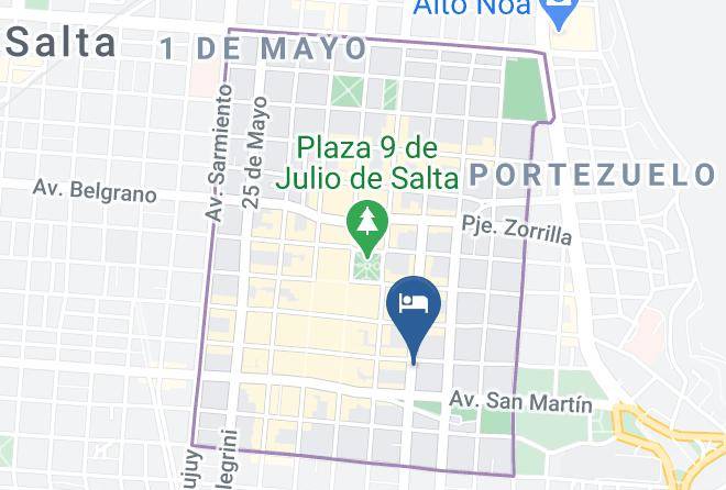 Salta - Hotel Tradicion De Salta Maps