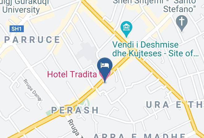 Shkoder - Hotel Tradita Maps