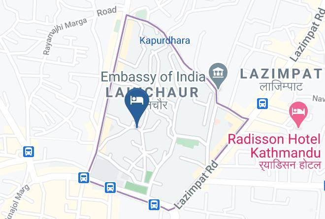 Kathmandu - Hotel Tranquil Maps