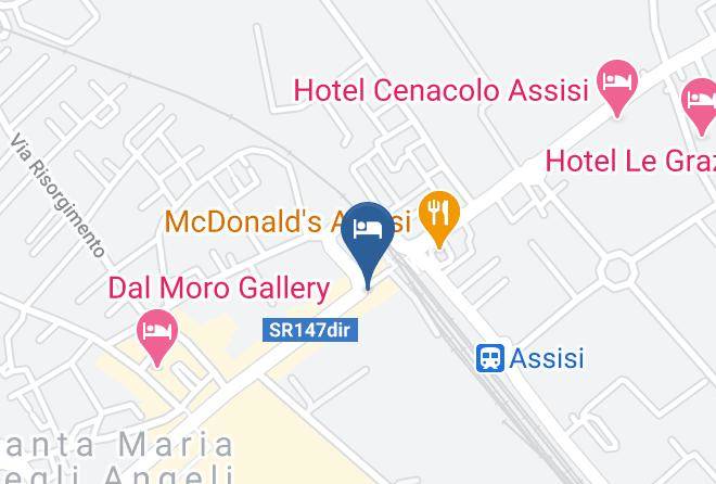 Perugia - Hotel Trattoria Da Elide Maps