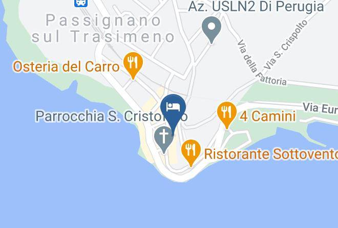 Perugia - Hotel Trattoria Del Pescatore Snc Maps